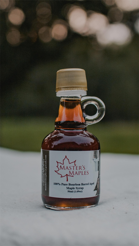 50mL 100% Pure Bourbon Barrel Aged Maple Syrup