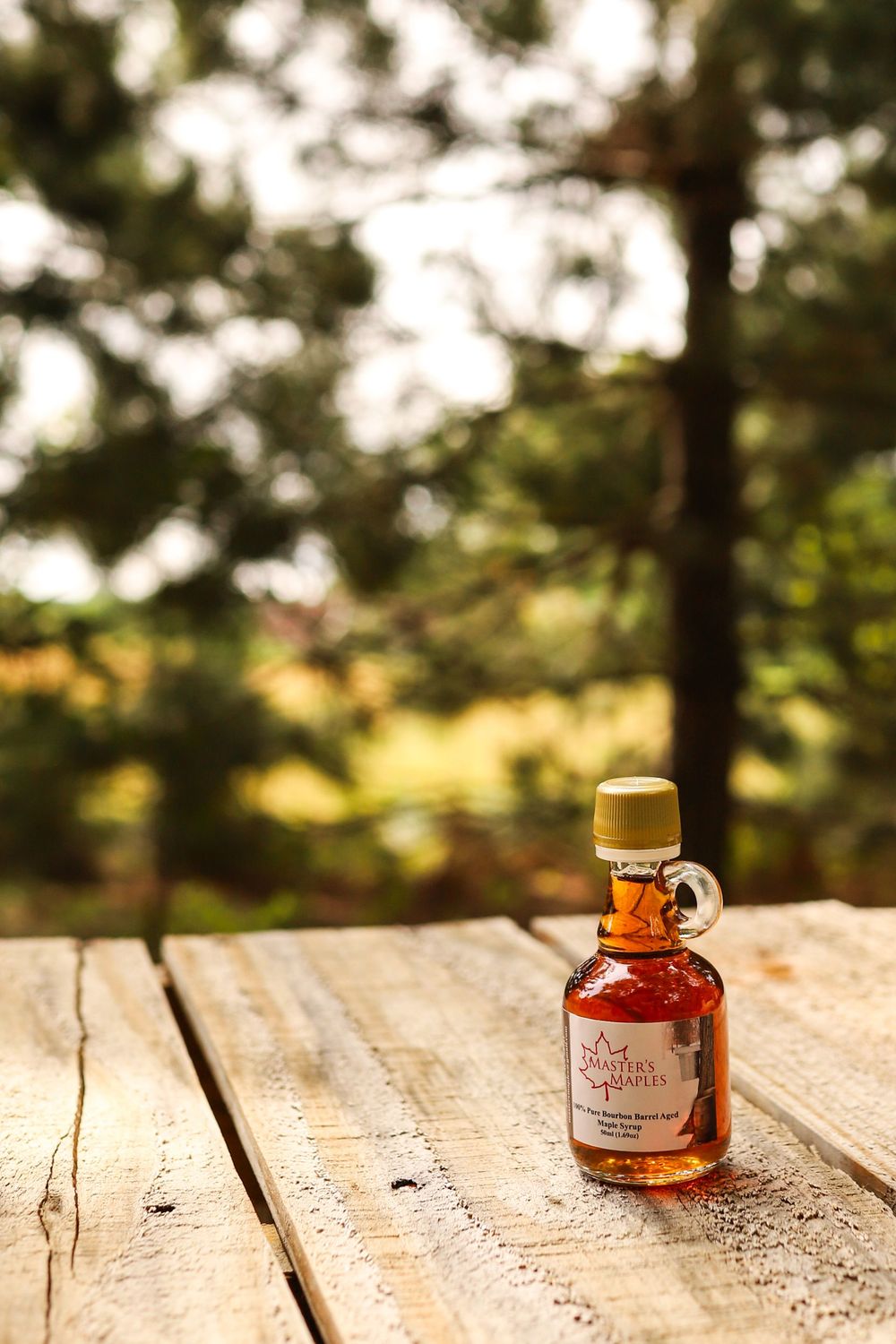 50mL 100% Pure Bourbon Barrel Aged Maple Syrup