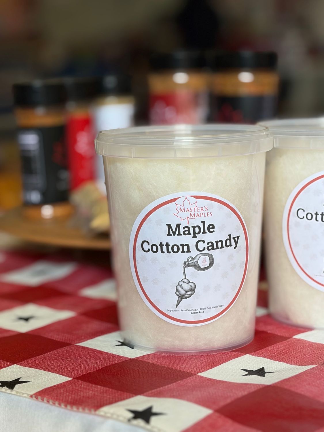 1oz Tub of Maple Cotton Candy