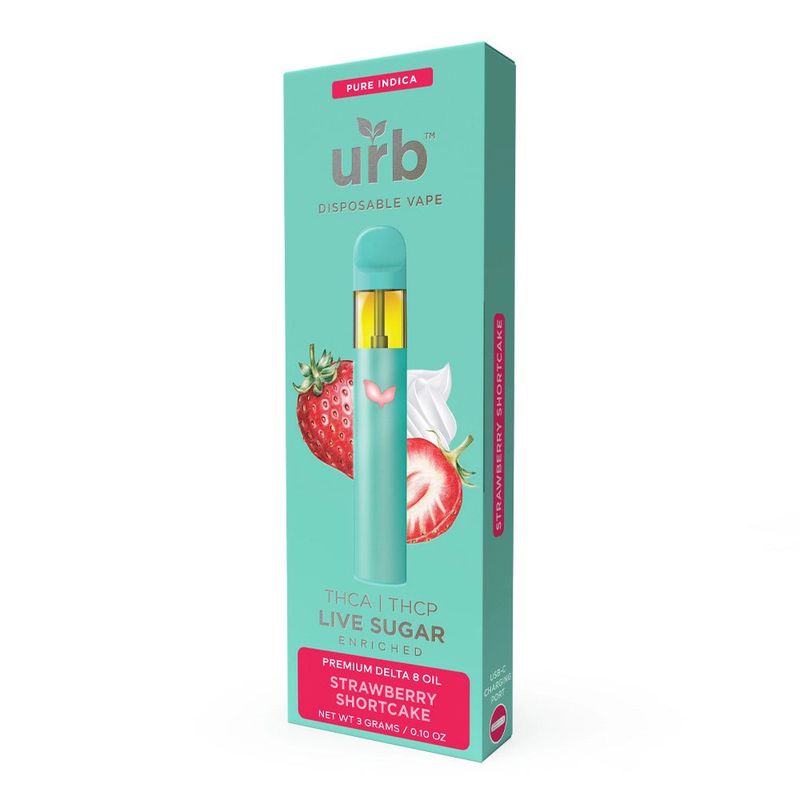 Urb Bar (8/A/P) Live Sugar STRAWBERRY SHORTCAKE (3g)