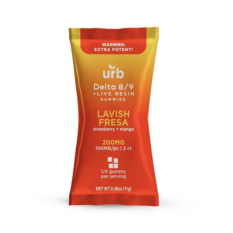 Urb Gummies (8/9) LAVISH FRESA 200mg 2ct