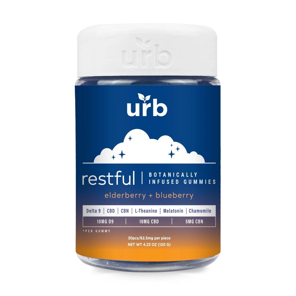 Urb Gummies Restful (9/D/N) ELDERBERRY BLUEBERRY 1860mg 30ct
