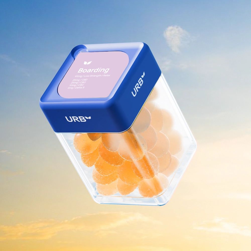 Urb Gummies Skybites Boarding (9/D/G/C) PEACH MANGO WATERMELON 1950mg 30ct