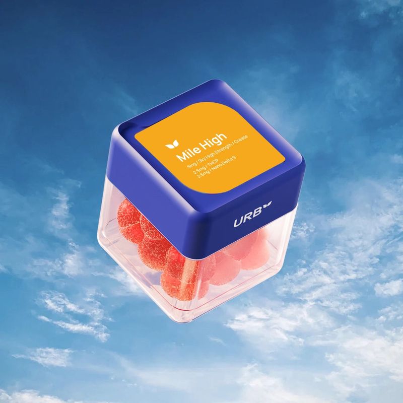 Urb Gummies Skybites Mile High (9/P) STRAWBERRY LEMON 50mg 10ct