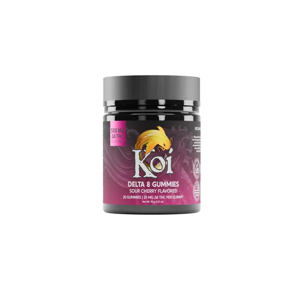 KOI Gummies (8) SOUR CHERRY 20ct 500mg