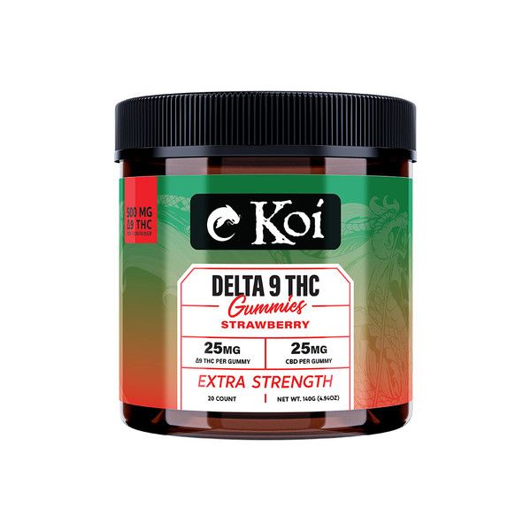KOI Gummies (9) EXTRA STRENGTH STRAWBERRY 20ct 500mg