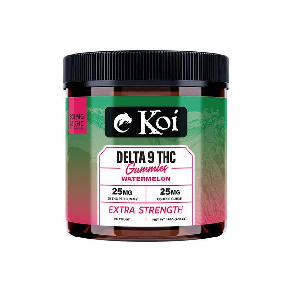 KOI Gummies (9) EXTRA STRENGTH WATERMELON 20ct 500mg