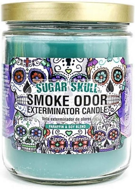 Smoke Odor 13oz Candle SUGAR SKULL