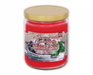 Smoke Odor 13oz Candle SUGARED CRANBERRY
