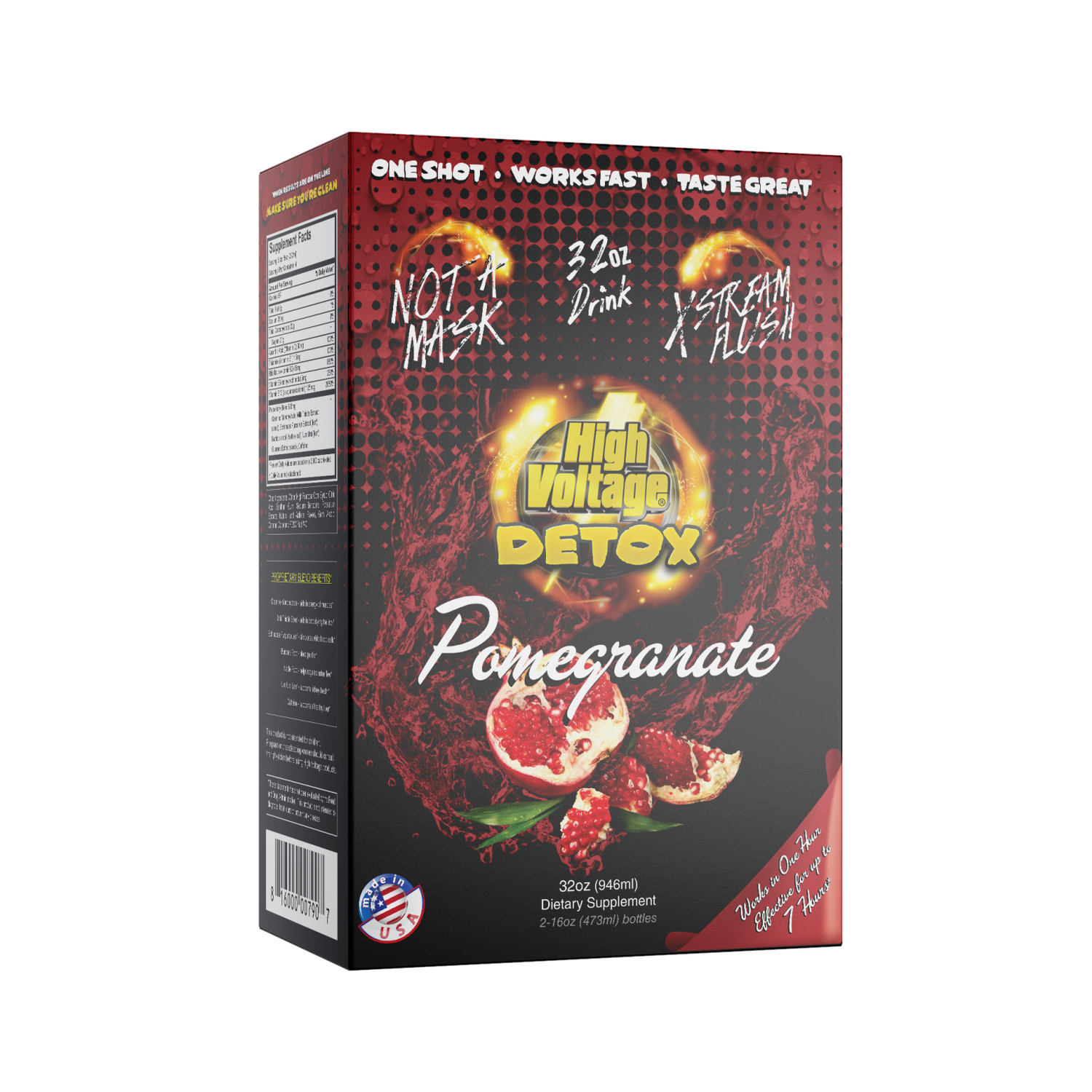 High Voltage Detox POMEGRANATE (32oz)