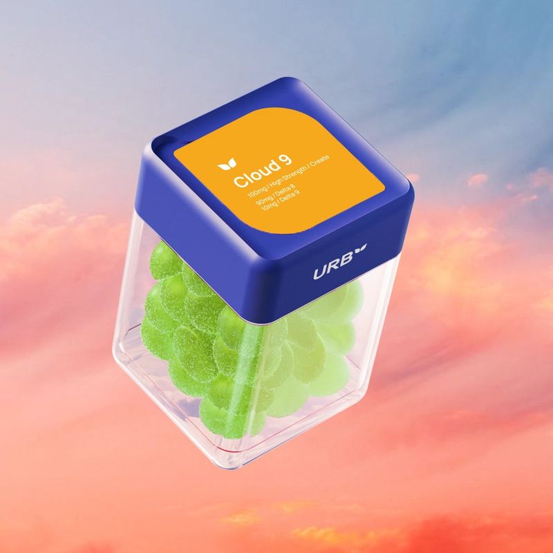 Urb Gummies Skybites Cloud 9  (8/9) PRICKLY PEAR WATERMELON 3000mg 30ct