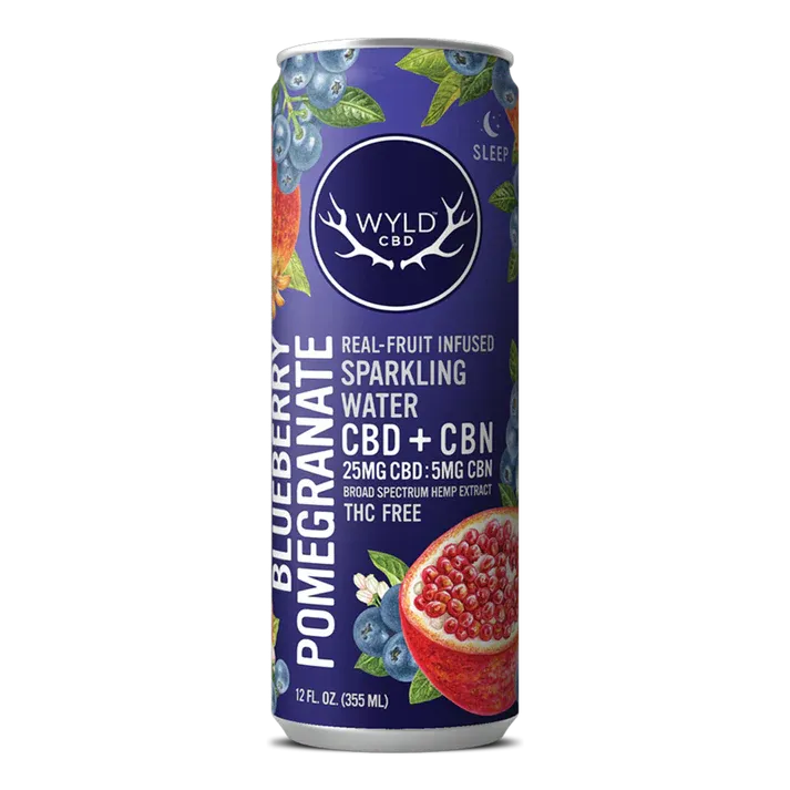 Wyld Sparkling Water BLUEBERRY POMEGRANATE SLEEP