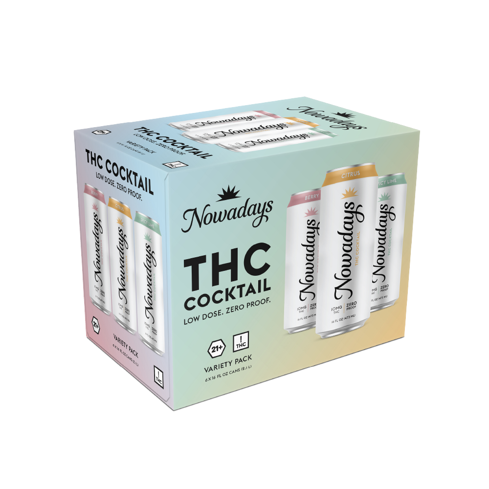 Nowadays Seltzer VARIETY 10mg (6 Pack)