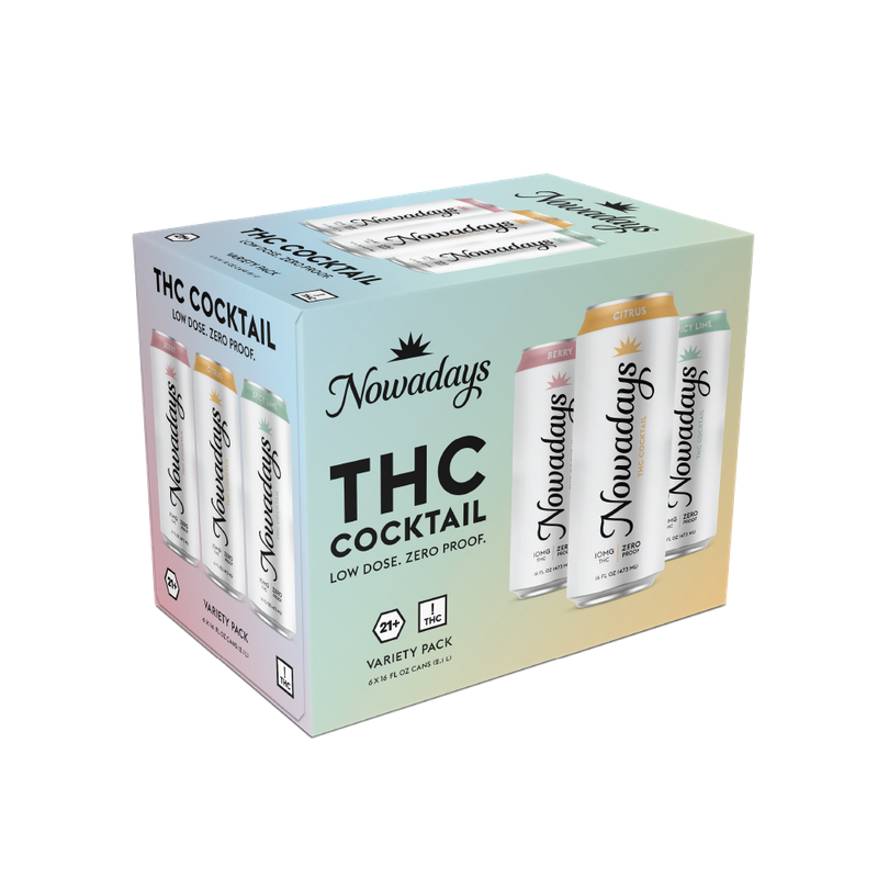 Nowadays Seltzer VARIETY 10mg (6 Pack)