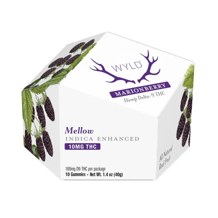 Wyld Gummies (9) MARIONBERRY 10ct 100mg