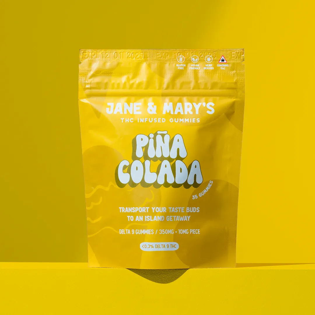 Jane &amp; Mary&#39;s Gummies (9) PINA COLADA SORBET 350mg 35ct