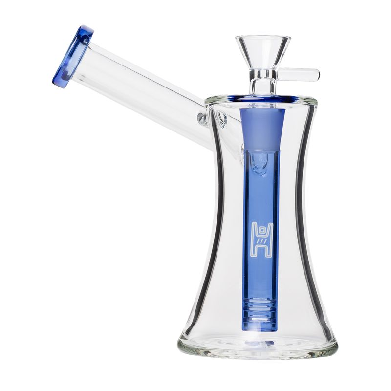 Human Grade 6&quot; Hourglass Sidecar CLEAR/BLUE