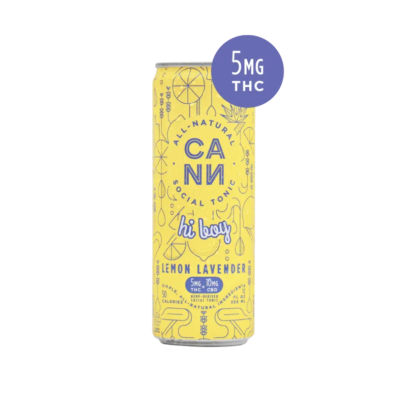 Cann Social Tonic HI BOY LEMON LAVENDER 15mg 355mL