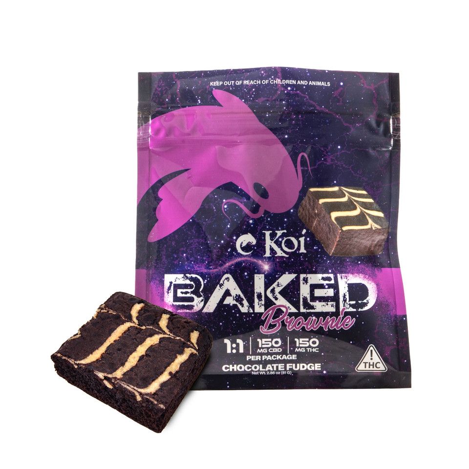 Koi Baked Brownie (D/9) CHOCOLATE FUDGE 300mg