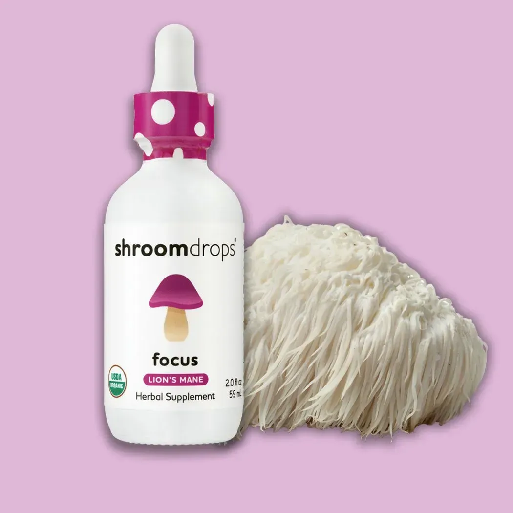 Shroomdrops Lion&#39;s Mane FOCUS Tincture 59mL