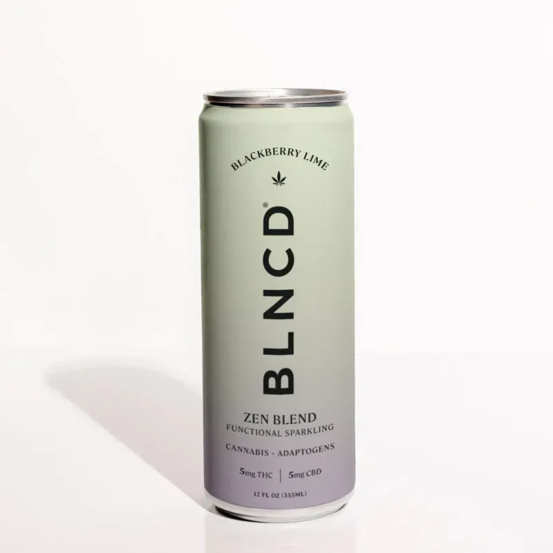 BLNCD Sparkling Water ZEN BLEND BLACKBERRY LIME 10mg 355mL
