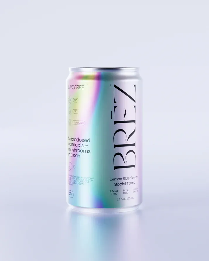 BREZ Social Tonic LEMON ELDERFLOWER 7.5mg 222mL