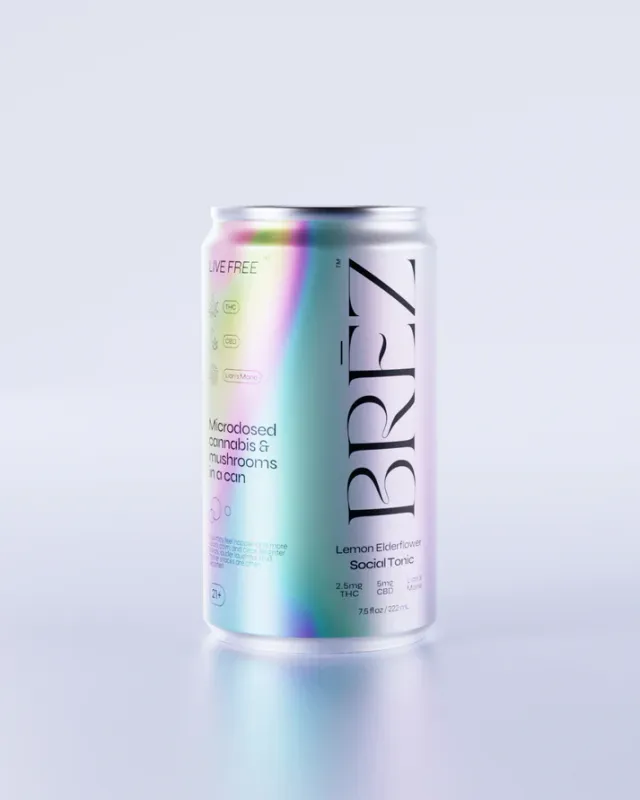 BREZ Social Tonic LEMON ELDERFLOWER 7.5mg 222mL
