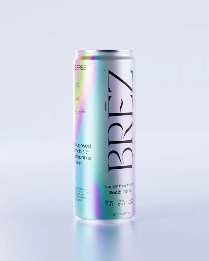 BREZ Social Tonic LEMON ELDERFLOWER 15mg 355mL
