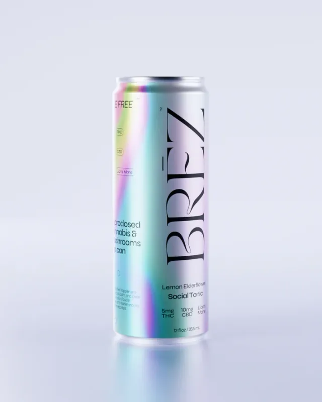 BREZ Social Tonic LEMON ELDERFLOWER 15mg 355mL
