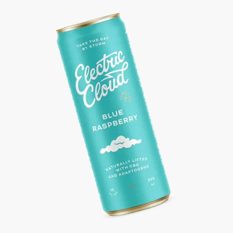 Electric Cloud Sparkling Water BLUE RASPBERRY 20mg 355mL