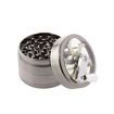 Chromium Crusher Grinder SILVER W/ HANDLE 2.5&quot;