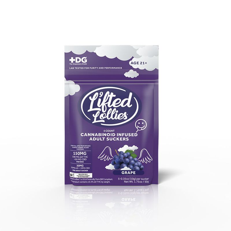 Lifted Lollies GRAPE 150mg 5ct