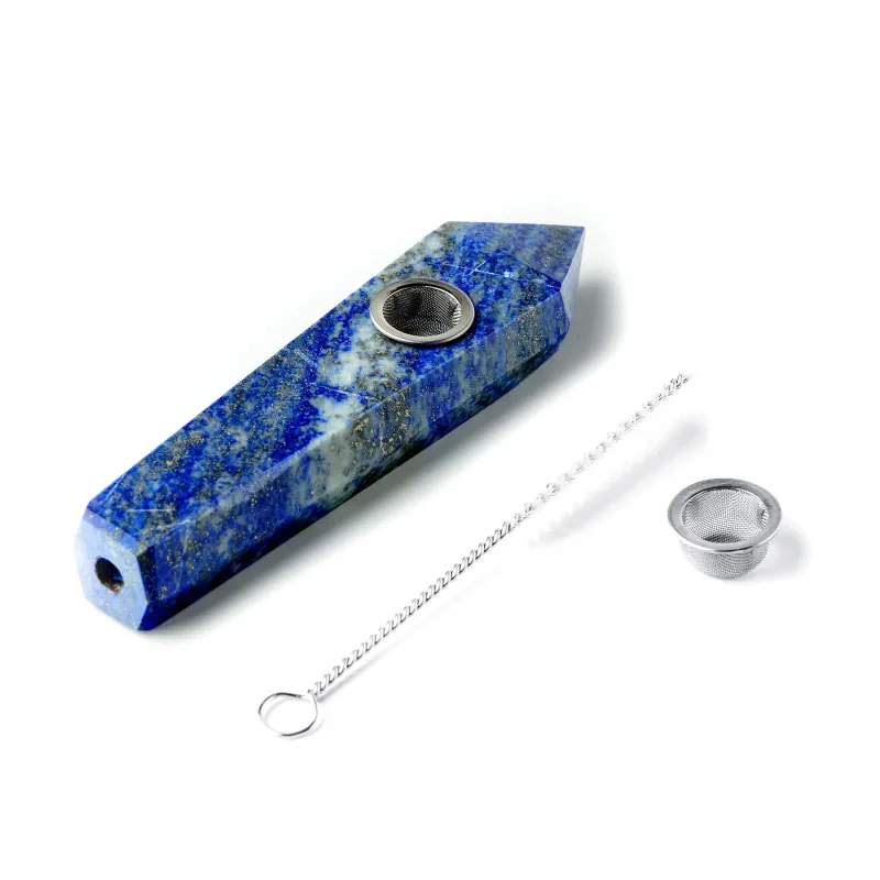Astral Project Gemstone LAPIS LAZULI Handpipe