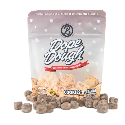 Baked Bags Dope Dough COOKIES &amp; CREAM 200mg 40ct
