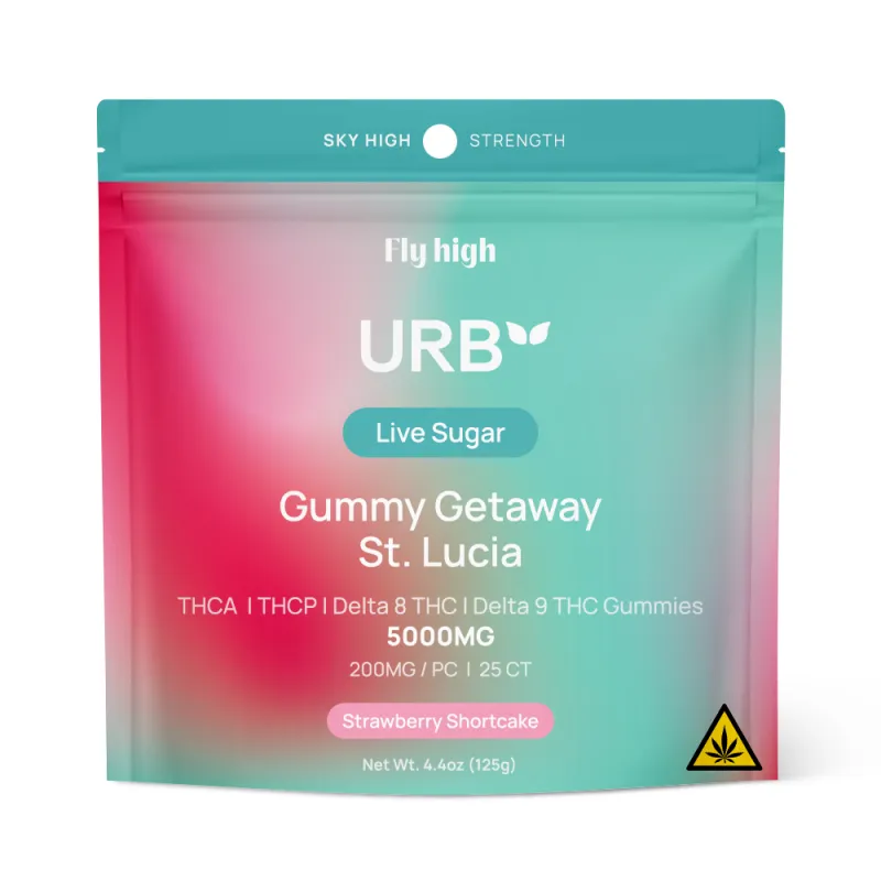 Urb Gummies (8/9/A/P)  STRAWBERRY SHORTCAKE 5000mg 25ct