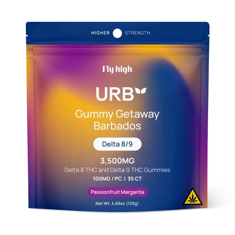 Urb Gummies (8/9) PASSIONFRUIT MARGARITA 3500mg 35ct