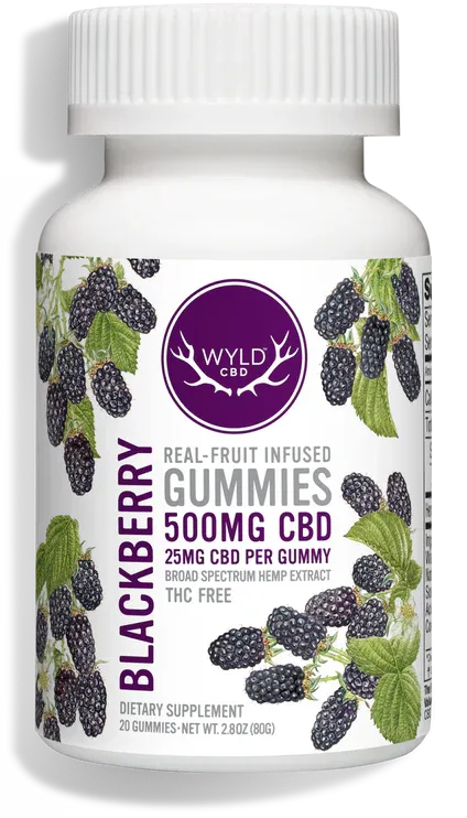 Wyld Gummies (D) BLACKBERRY 20ct 500mg