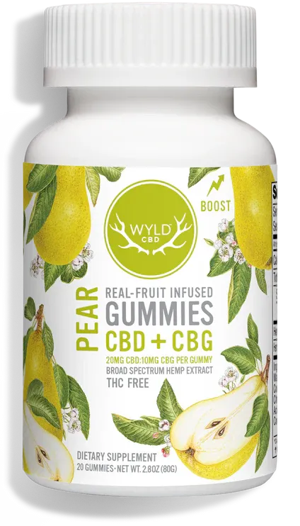 Wyld Gummies (D/G) PEAR 20ct 400mg