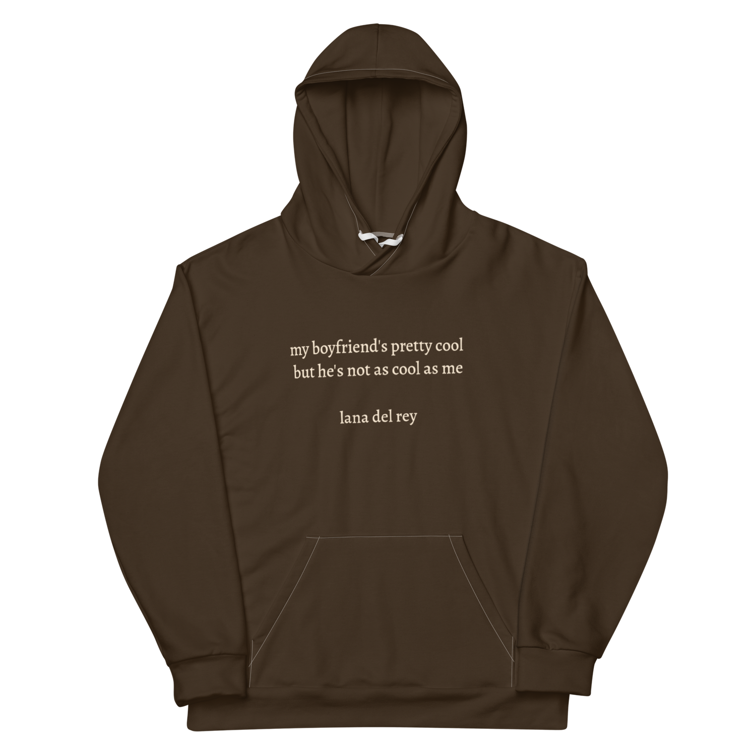 Lana Del Rey Hoodie brown