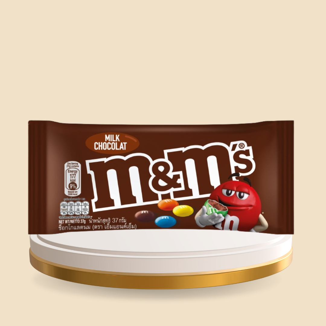 M&amp;M'S MILK CHOC SINGLES 37G