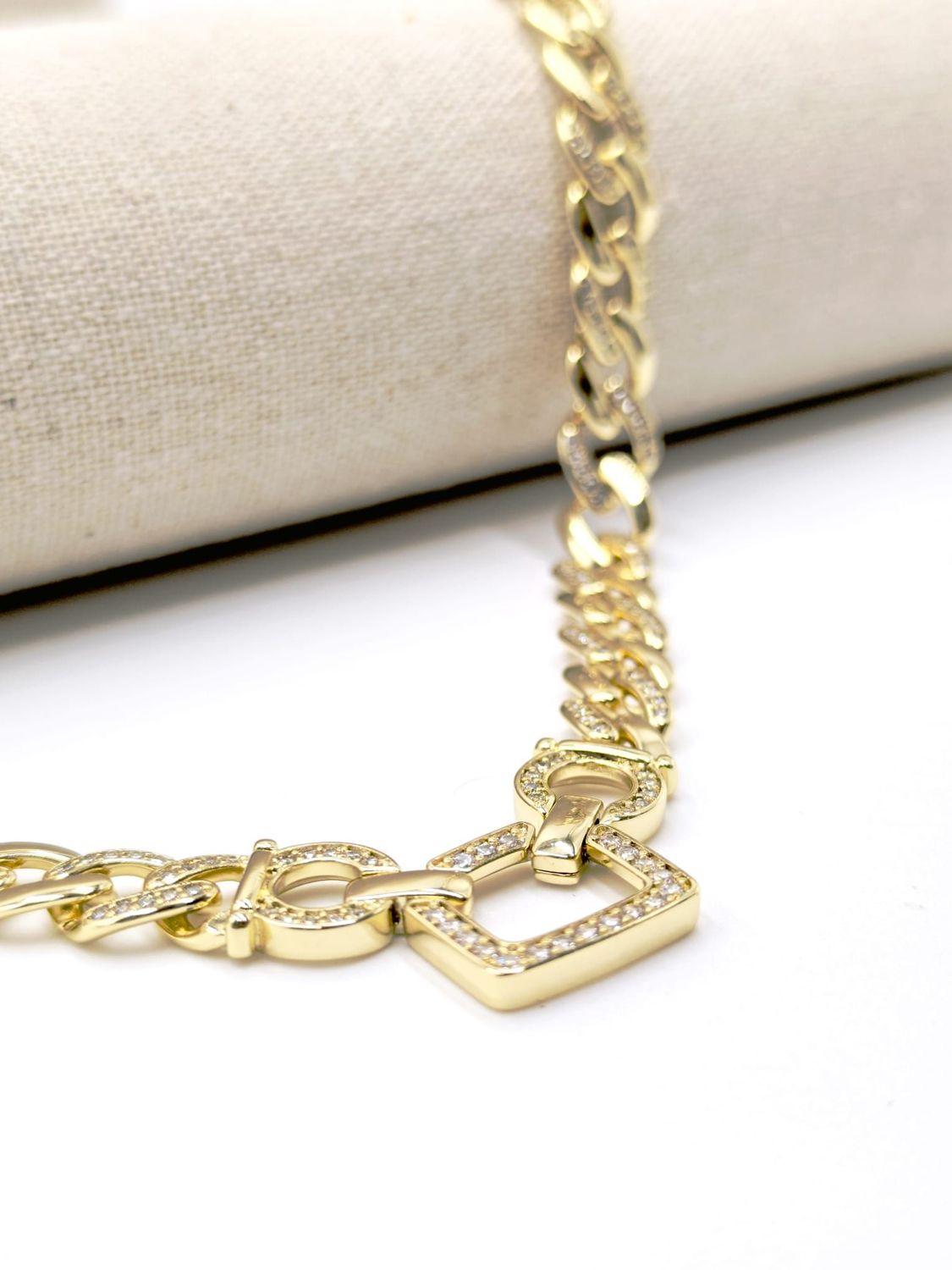 Cadena laminado 14k