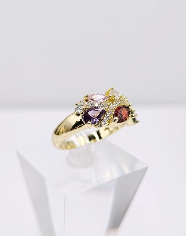 Anillo Piedras Multicolor