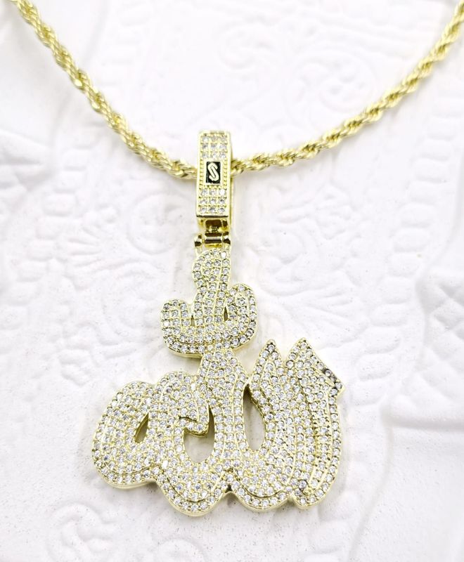 Cadena con colgante de allah religioso