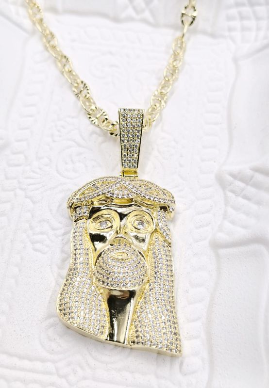Cadena con cara de Jesús