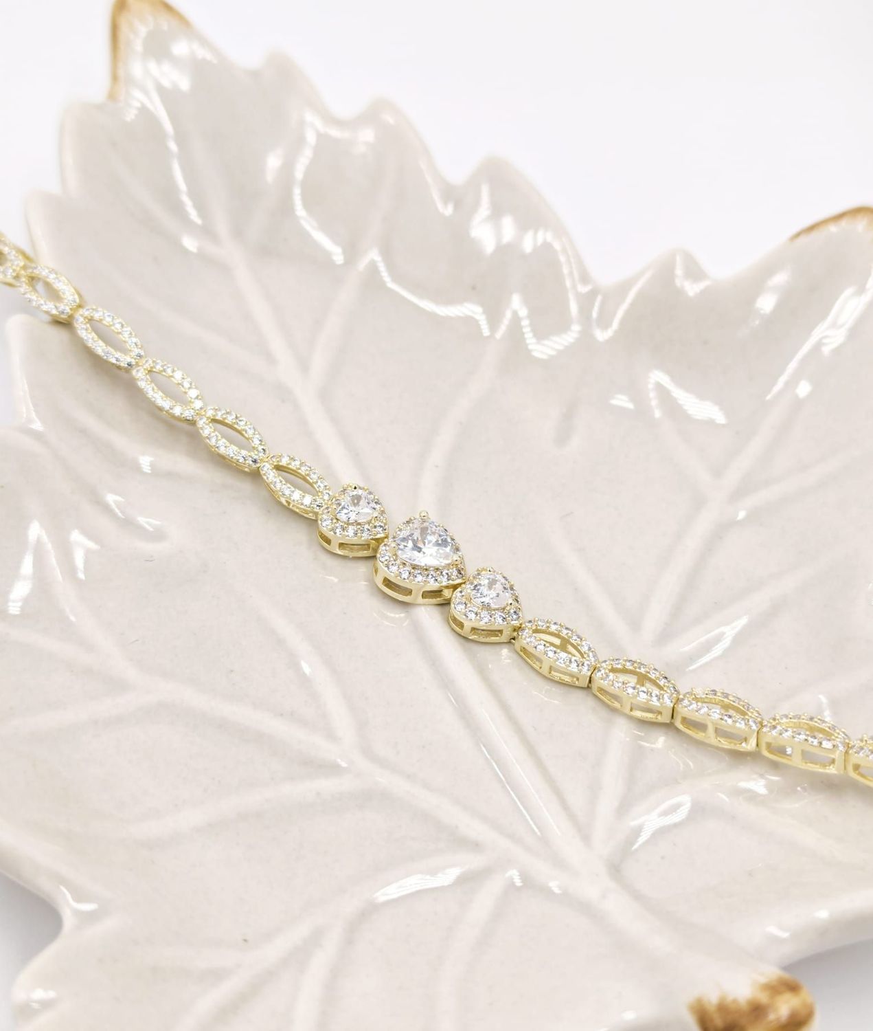Pulsera triple corazón