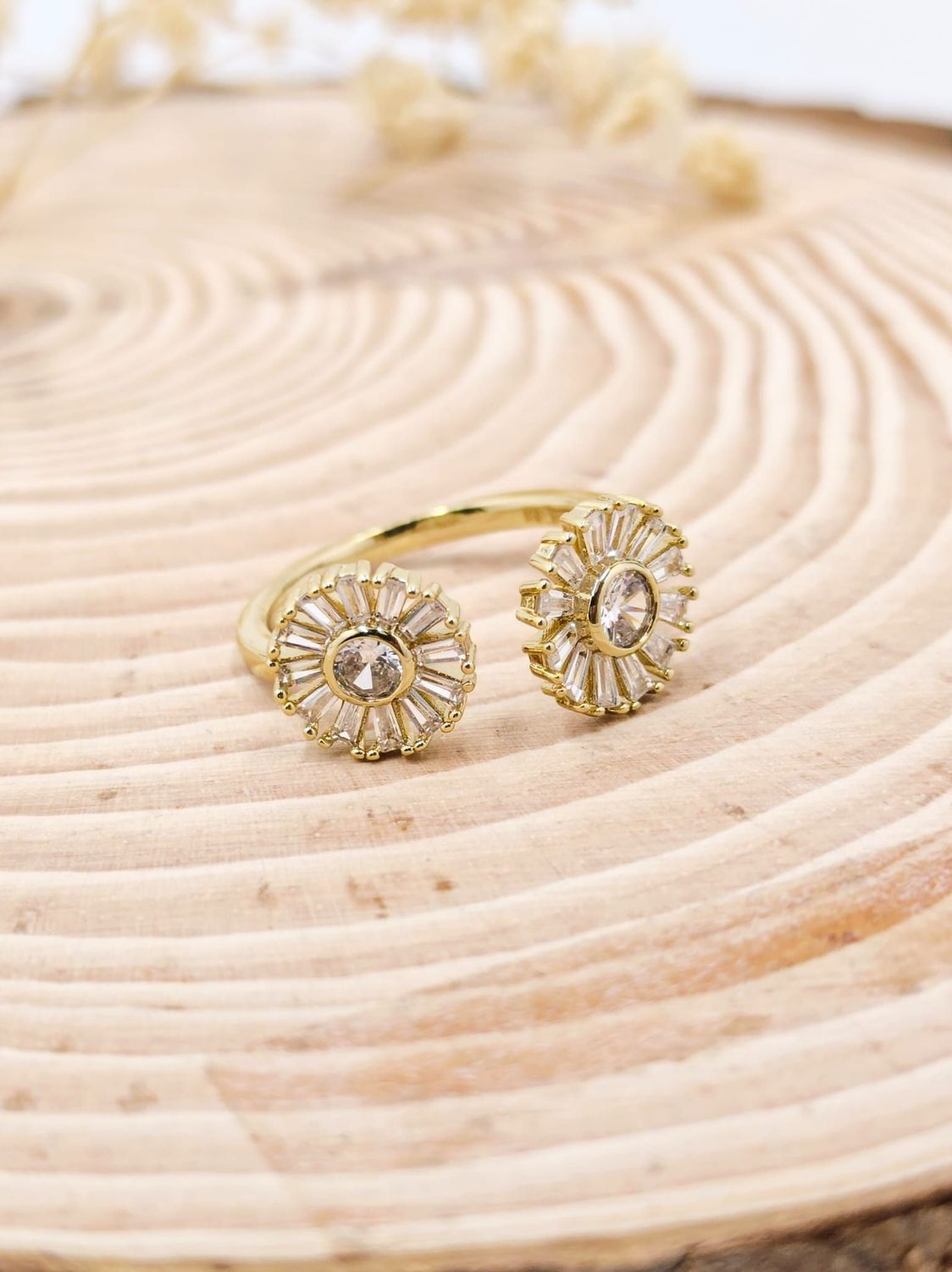Anillo two flowers