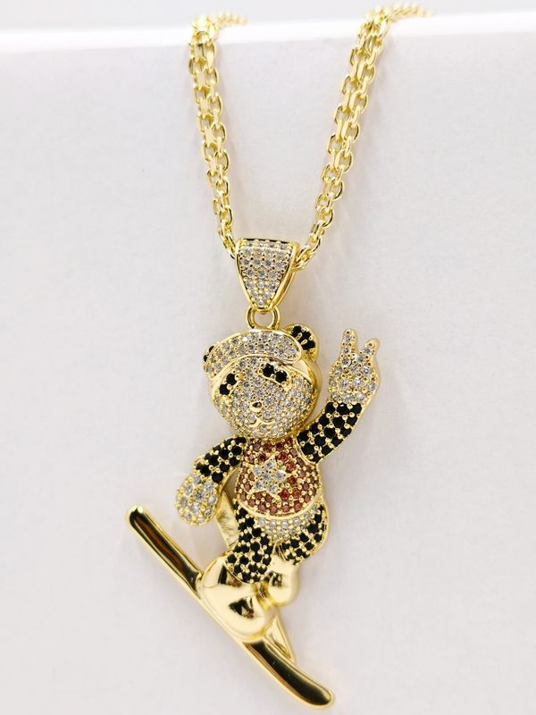 Cadena con colgante de osito