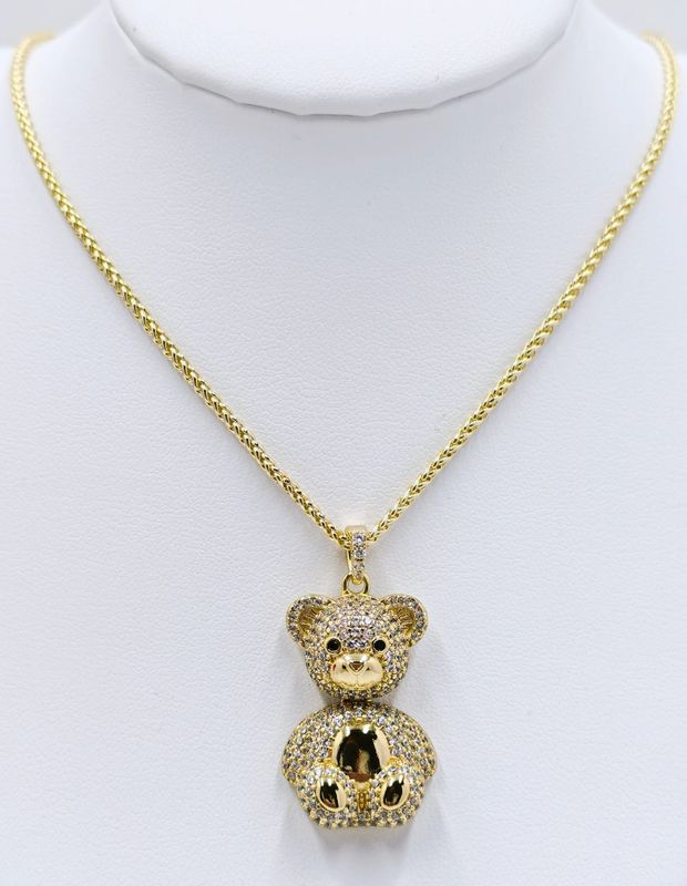 Cadena con colgante de oso