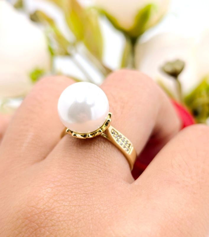 Anillo perla