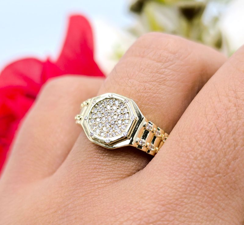 Anillo reloj de mujer